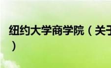 纽约大学商学院（关于纽约大学商学院的介绍）