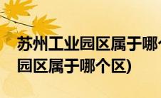 苏州工业园区属于哪个区什么街道(苏州工业园区属于哪个区)