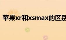 苹果xr和xsmax的区别（苹果xr和x的区别）