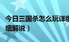 今日三国杀怎么玩详细教学（三国杀怎么玩详细解说）