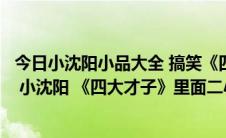 今日小沈阳小品大全 搞笑《四大才子》小沈阳（欢乐喜剧人 小沈阳 《四大才子》里面二小姐是谁扮演的）