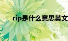 rip是什么意思英文（rip是什么意思）