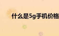 什么是5g手机价格（什么是5g手机）