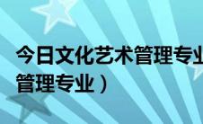 今日文化艺术管理专业是干什么的（文化艺术管理专业）