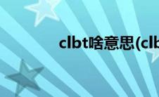 clbt啥意思(clbt是什么软件)