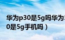 华为p30是5g吗华为5g手机价格表（华为p30是5g手机吗）