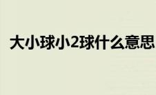 大小球小2球什么意思(大小球2是什么意思)