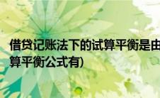 借贷记账法下的试算平衡是由什么决定的(借贷记账法下的试算平衡公式有)