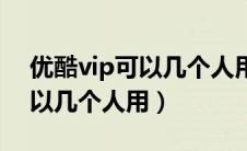 优酷vip可以几个人用怎么登录（优酷vip可以几个人用）