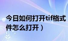 今日如何打开tif格式（tif格式怎么打开_tif文件怎么打开）