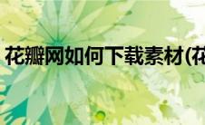 花瓣网如何下载素材(花瓣网如何下载源文件)