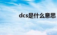 dcs是什么意思（DCS的介绍）