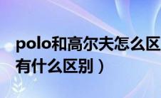 polo和高尔夫怎么区别（polo和高尔夫对比有什么区别）