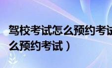 驾校考试怎么预约考试容易成功（驾校考试怎么预约考试）