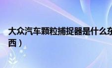 大众汽车颗粒捕捉器是什么东西（汽车颗粒捕捉器是什么东西）