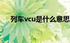 列车vcu是什么意思（vcu是什么意思）