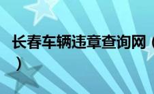 长春车辆违章查询网（长春车辆违章查询网站）