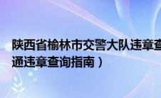 陕西省榆林市交警大队违章查询电话号码是多少（榆林市交通违章查询指南）