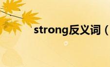 strong反义词（大家可以看看）