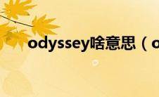 odyssey啥意思（odyssey是什么车）