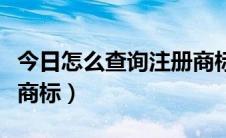 今日怎么查询注册商标的真伪（怎么查询注册商标）