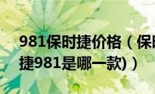 981保时捷价格（保时捷981是什么车(保时捷981是哪一款)）