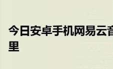 今日安卓手机网易云音乐下载的歌曲存放在哪里