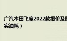 广汽本田飞度2022款报价及图片（广汽本田飞度油耗多少真实油耗）