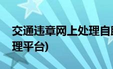 交通违章网上处理自助平台(交通违章网上处理平台)