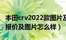 本田crv2022款图片及报价（本田crv2021款报价及图片怎么样）