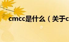 cmcc是什么（关于cmcc是什么的介绍）