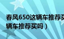 春风650这辆车推荐买吗多少钱（春风650这辆车推荐买吗）