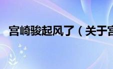 宫崎骏起风了（关于宫崎骏起风了的介绍）