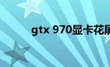 gtx 970显卡花屏(gtx 970显卡)