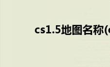 cs1.5地图名称(cs1 6地图名称)