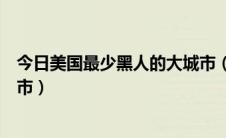 今日美国最少黑人的大城市（美国黑人最多的城市是哪个城市）