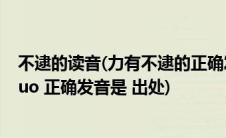 不逮的读音(力有不逮的正确发音力有不逮的 ldquo 逮 rdquo 正确发音是 出处)