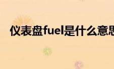 仪表盘fuel是什么意思（fuel是什么意思）