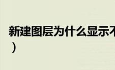 新建图层为什么显示不出来（新建图层快捷键）