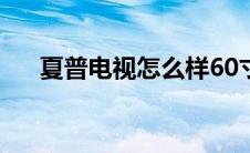 夏普电视怎么样60寸(夏普电视怎么样)