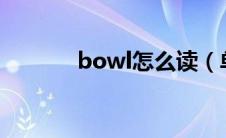 bowl怎么读（单词意思解释）