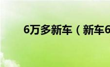 6万多新车（新车6万左右有什么车）