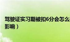 驾驶证实习期被扣6分会怎么样（驾驶证实习期扣6分有什么影响）