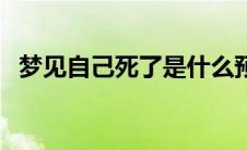 梦见自己死了是什么预兆（梦见自己死了）