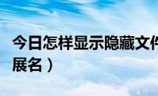 今日怎样显示隐藏文件（怎样显示隐藏文件扩展名）