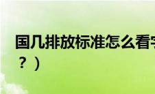 国几排放标准怎么看字母（有国7排放标准吗？）