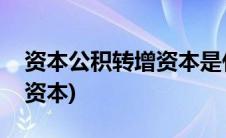 资本公积转增资本是什么意思(资本公积转增资本)