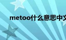 metoo什么意思中文（metoo的意思）