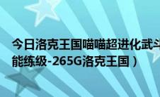 今日洛克王国喵喵超进化武斗酷猫（洛克王国喵喵进化图技能练级-265G洛克王国）