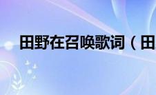 田野在召唤歌词（田野在召唤歌曲简介）